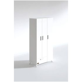 Kenzlife Yasemin 168x80x42 CM 3 Kapaklı Kapılı Çekmeceli Beyaz Gardrop
