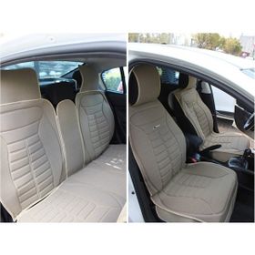 Kepmorpho Bmw 5 Serisi 525 Ön Arka 5'li 5 Star Bej Lüx Oto Koltuk Minderi