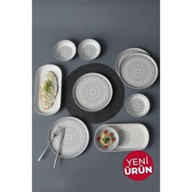 Keramika 10 Parça 4 Kişilik Stone Kahvaltı Takımı