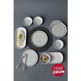 Keramika 10 Parça 4 Kişilik Stone Kahvaltı Takımı