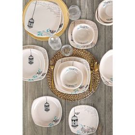 Keramika 1000741893 Retro 24 Parça 6 Kişilik Yemek Takımı
