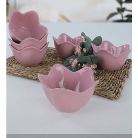 Keramika 12 CM 6 Adet Violet Zambak Çerezlik