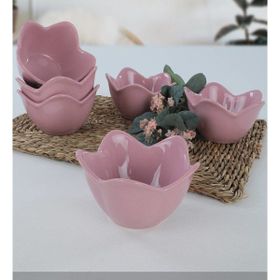 Keramika 12 CM 6 Adet Violet Zambak Çerezlik