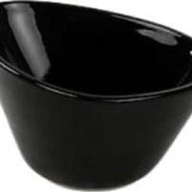 Keramika 12 cm Mat Siyah Miska Çerezlik