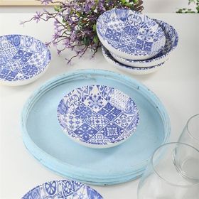 Keramika 13 cm 6 Adet 17926 Blue Halka Çerezlik Sosluk