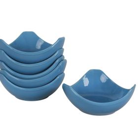Keramika 14 cm 6 Adet Mavi Lotus Çerezlik Sosluk