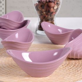 Keramika 16 cm 6 Adet Gondol Violet Çerezlik