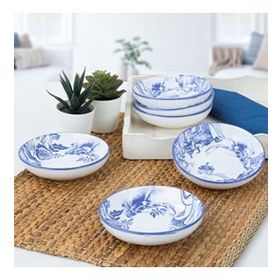 Keramika 19988/19992 13 cm 6 Adet Blue Ink Halka Çerezlik-Sosluk