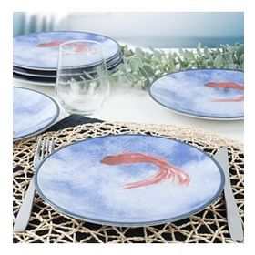 Keramika 20 cm 6 Adet 20221 Koi Pasta Tabağı