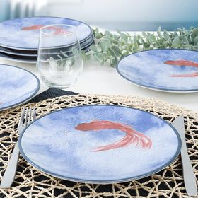 Keramika 20 cm 6 Adet 20221 Koi Pasta Tabağı