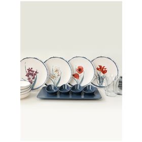 Keramika 21 Parça 4 Kişilik Anatolian Flowers Kahvaltı Takımı