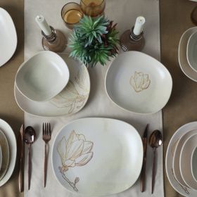 Keramika 22054-55-56-57 Vintage Bloom Isabella 24 Parça 6 Kişilik Yemek Takımı