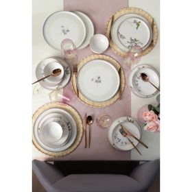 Keramika 22431-32 Purple Bloom Nordic 24 Parça 6 Kişilik Yemek Takımı