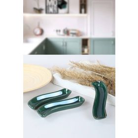 Keramika 3 Adet 18 CM Zümrüt Zeytinlik