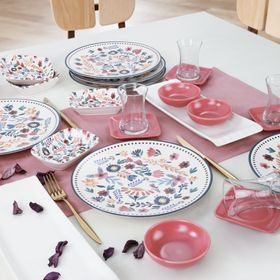 Keramika 30 Parça 6 Kişilik 19558 Springtime Kahvaltı Takımı
