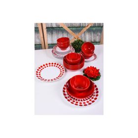Keramika 48A 24 Parça Alfa Renklerin Dansı Seramik Yemek Takımı