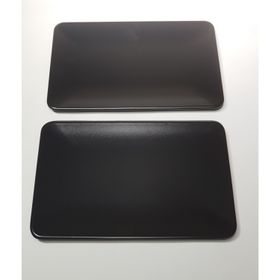 Keramika 6 Adet 31x21 cm Mat Siyah Kayık Servis Tabağı