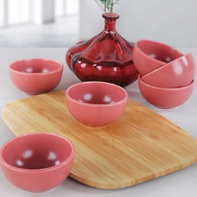 Keramika 6 Adet 8 cm Mat Gül Kurusu Bulut Kase
