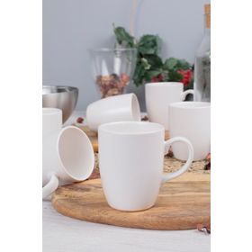 Keramika 6 Adet 9 cm Bulut Mat Beyaz Kupa