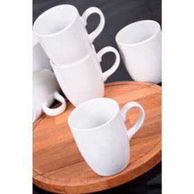 Keramika 6x9 cm Mat Transparan Beyaz Bulut Kupa