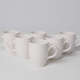 Keramika 6x9 cm Mat Transparan Beyaz Bulut Kupa