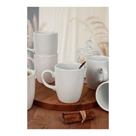 Keramika 6x9 cm Mat Transparan Beyaz Bulut Kupa