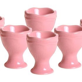 Keramika 7 cm 6 Adet Pembe Juliet Yumurtalık