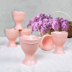 Keramika 7 cm 6 Adet Pembe Juliet Yumurtalık