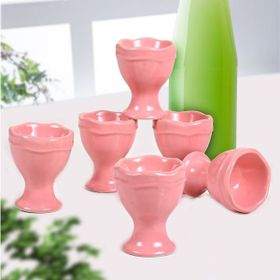 Keramika 7 cm 6 Adet Pembe Juliet Yumurtalık
