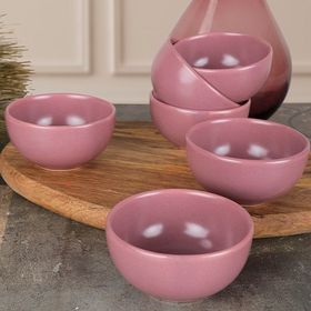 Keramika 8 cm 6 Adet Mat Violet Bulut Çerezlik Sosluk