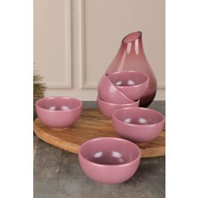 Keramika 8 cm 6 Adet Mat Violet Bulut Çerezlik Sosluk
