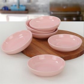 Keramika Açık Pembe Halka 13 cm 6 Adet Çerezlik Sosluk