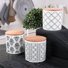 Keramika Ares 12 cm 3 Adet Saklama Kabı