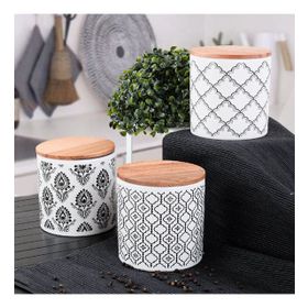 Keramika Ares 12 cm 3 Adet Saklama Kabı