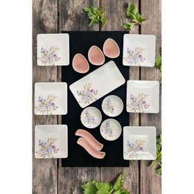 Keramika Bahar 15 Parça 6 Kişilik Kahvaltı Takımı Set