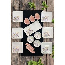 Keramika Bahar 15 Parça 6 Kişilik Kahvaltı Takımı Set