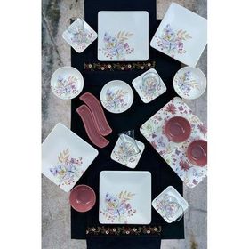 Keramika Bahar 21 Parça 4 Kişilik Kahvaltı Takımı Set