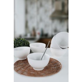 Keramika Beyaz 14 cm 6 Adet Çorba Kasesi