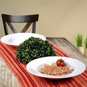 Keramika Beyaz Delta 26 cm Makarnağı Tabağı