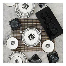 Keramika Black Rose 21 Parça 4 Kişilik Kahvaltı Takımı