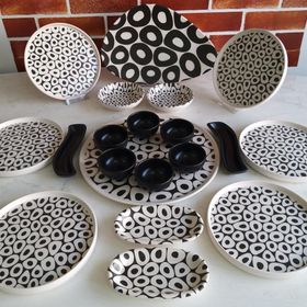 Keramika Black&White 20 Parça Kahvaltı Takımı