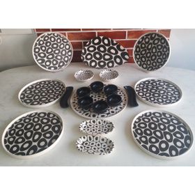 Keramika Black&White 20 Parça Kahvaltı Takımı