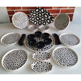 Keramika Black&White 20 Parça Kahvaltı Takımı