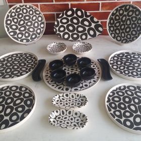 Keramika Black&White 20 Parça Kahvaltı Takımı