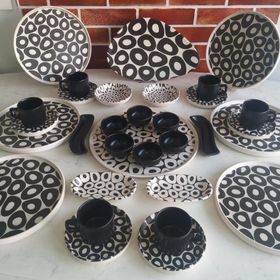 Keramika Black&White 32 Parça Kahvaltı Takımı
