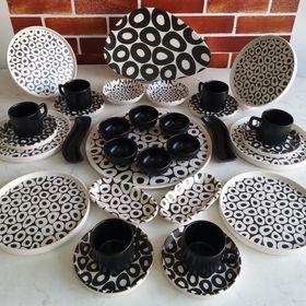 Keramika Black&White 32 Parça Kahvaltı Takımı