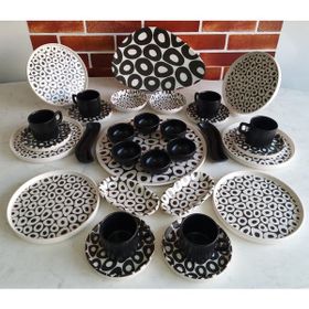 Keramika Black&White 32 Parça Kahvaltı Takımı