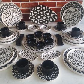 Keramika Black&White 38 Parça Kahvaltı Takım