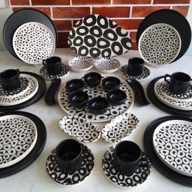 Keramika Black&White 38 Parça Kahvaltı Takım