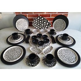 Keramika Black&White 38 Parça Kahvaltı Takım